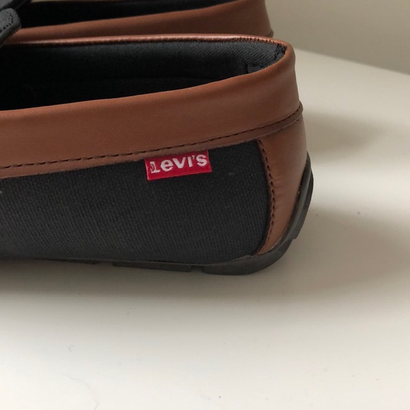 NEW Levi’s Comfort Navy Canvas Loafer Shoe - Picture 5 of 8